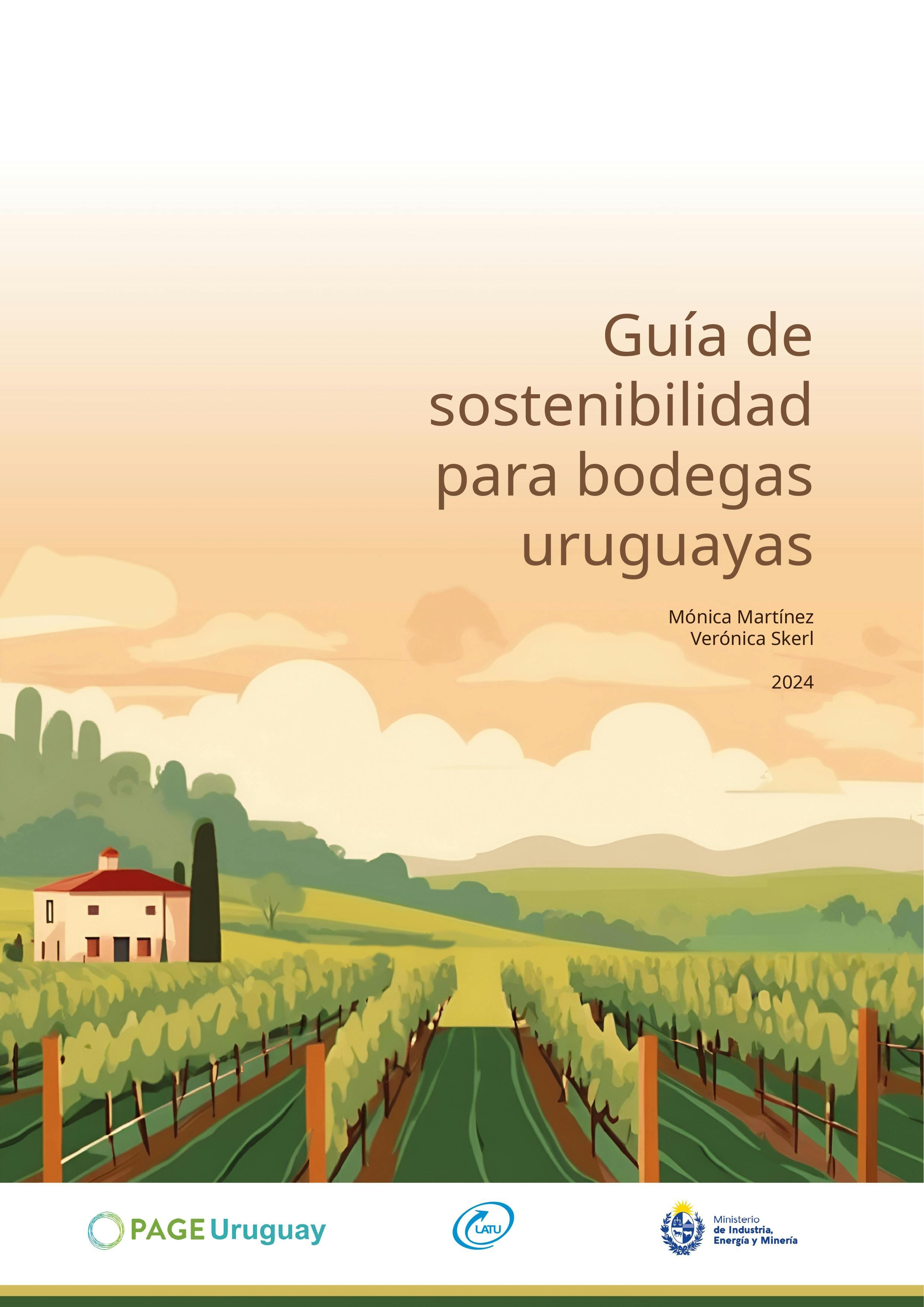 Portada de la Guia de sostenibilidad para bodegas uruguayas